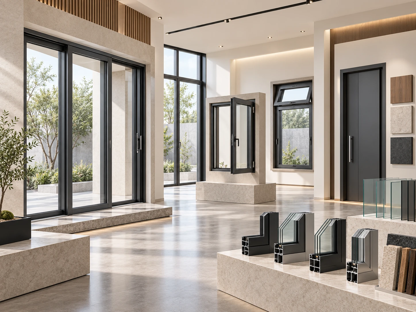 Window systems, sliding doors, architectural glass and frame profiles