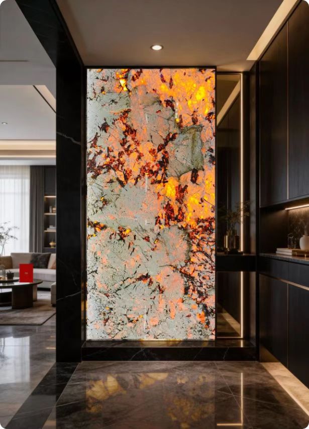 Backlit Marble application concept