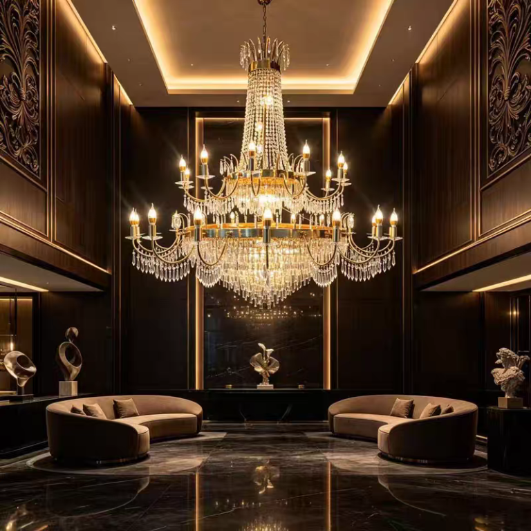 Crystal Chandelier application concept