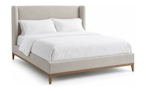 Upholstered double bed