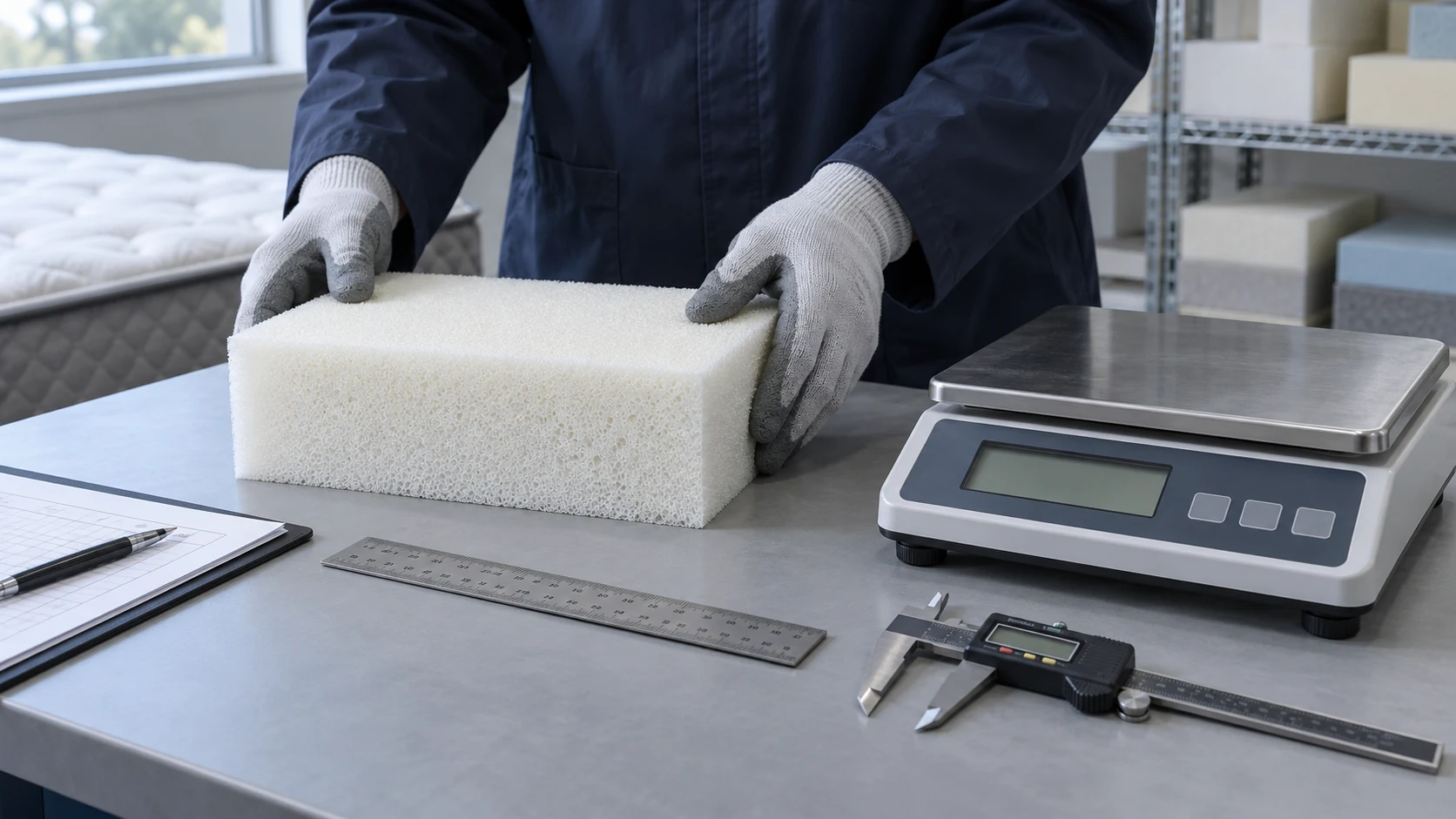 Foam density check
