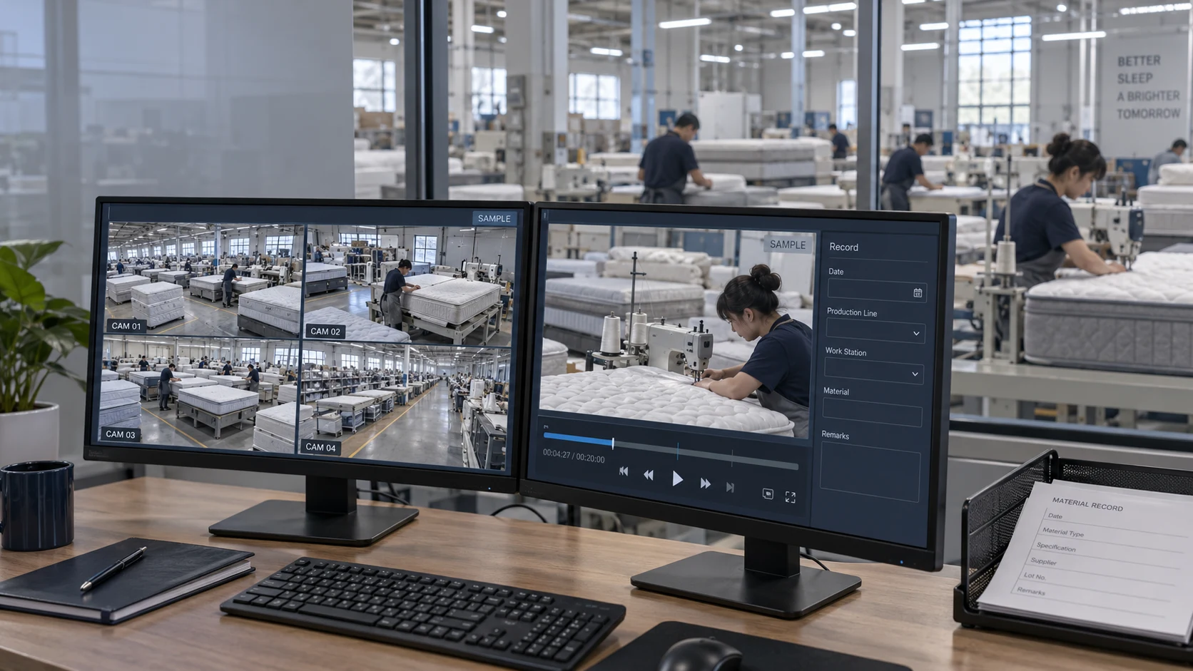 Remote production monitoring